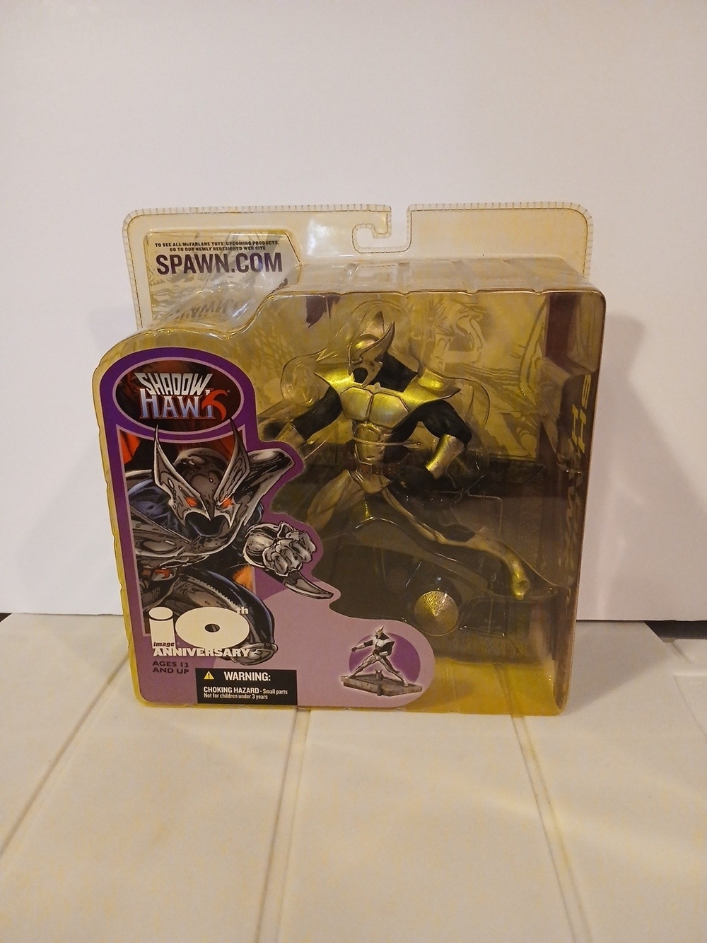 Shadow Hawk 10th Anniversary Action Figure - Gold/Black Mcfarlane 2002
